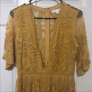Gold Lace Romper